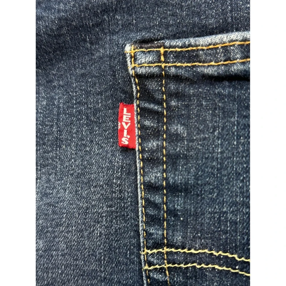 Levi Strauss 502 Jeans Mens W40 L36 (32) Big E Premium Tapered Stretch Denim